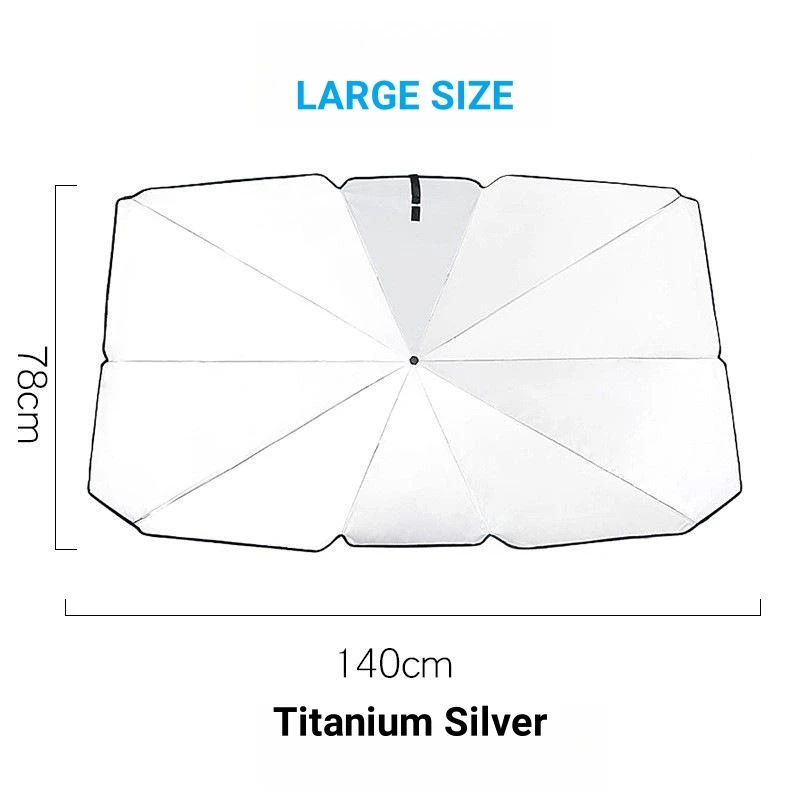 Durable Car Umbrella Sunshade Cover Foldable Car Sunshade Portable Umbrella Tent Foldable Car 8940