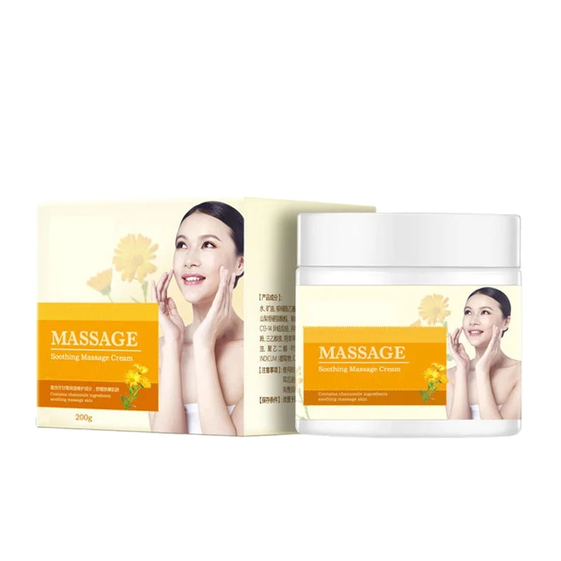 Крем для массажа лица салона красоты спа ромашки успокаивающий увлажняющий восстанавливающий контроль жирности крем ухода OEM индивидуальный