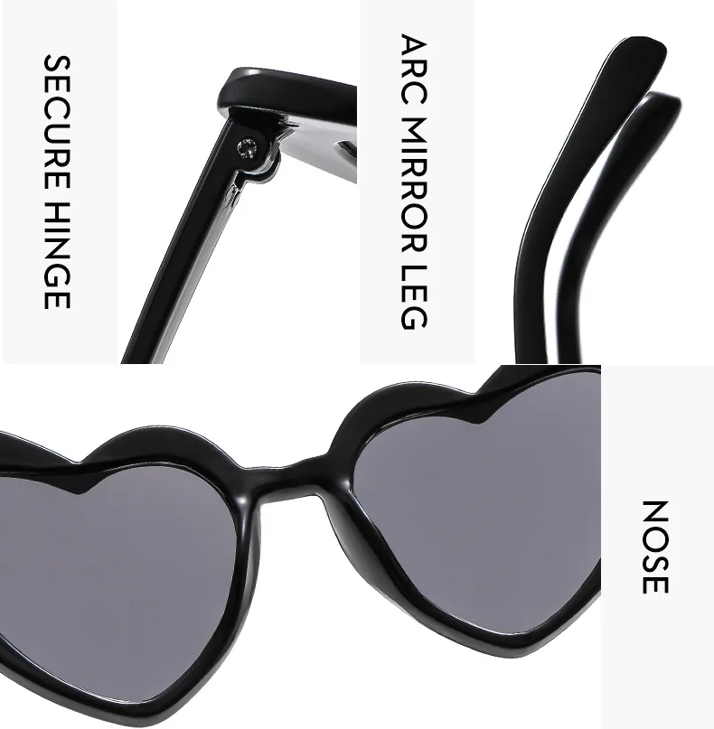 Kids Shades Heart Shaped Sunglasses Girls Custom Logo Fashion Pink Love
