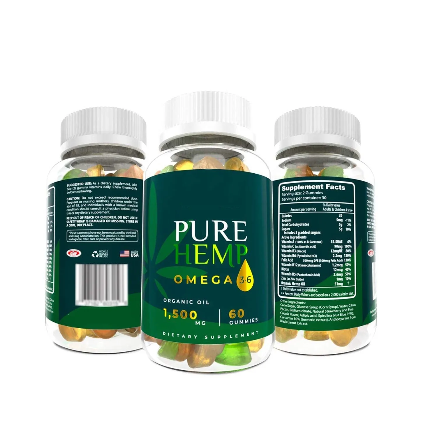 
 Этикетка на заказ, чистые пеньковые жевательные резинки, Омега 3-6, органическое масло, 1500 мг, содержит мультивитамины, лучше для глаз, сердца и костей мозга  