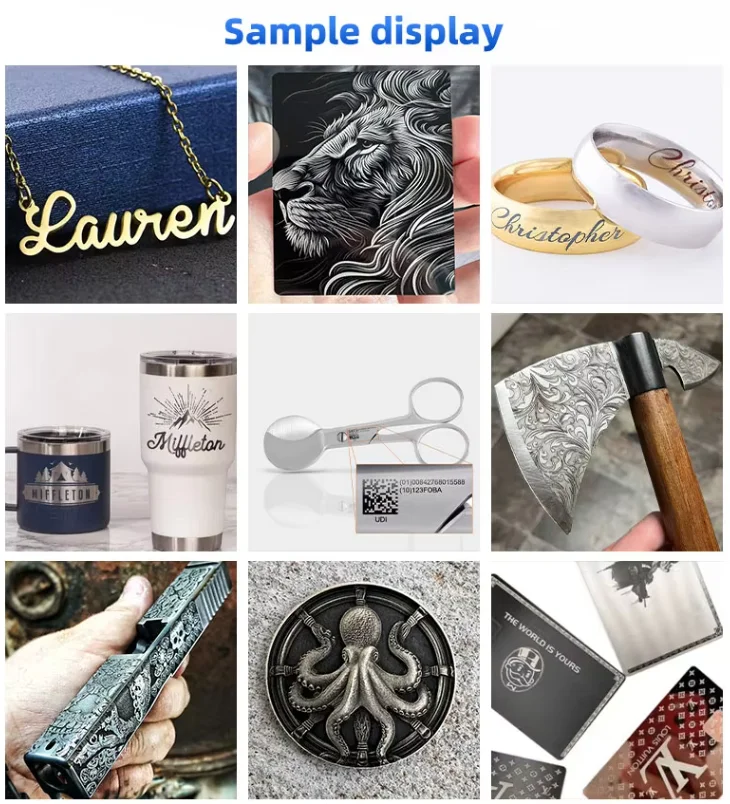 Raycus Max Laser Source 20w 30w 50w 100w Fiber Laser Marking Machine for Metal Laser Engraver