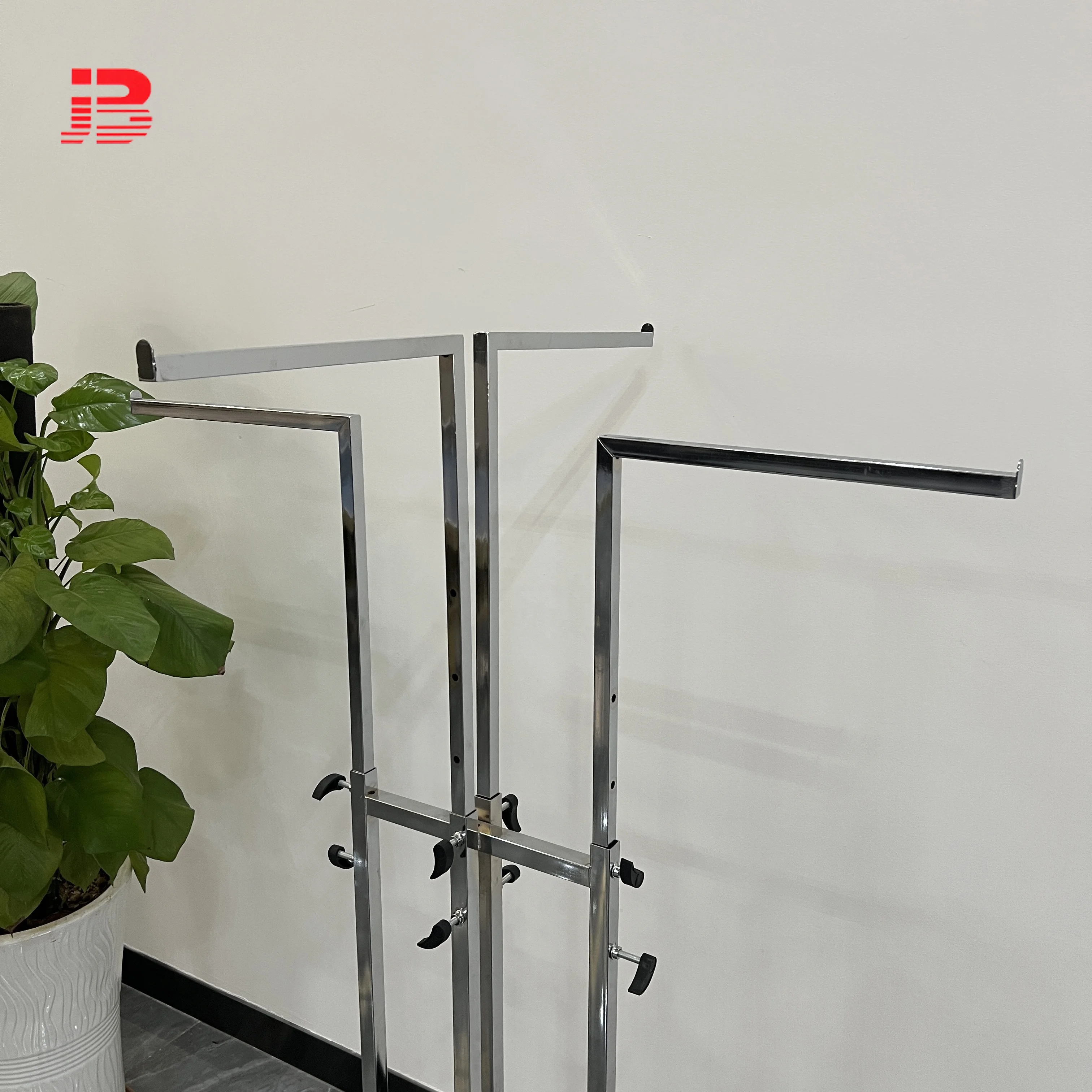 Retail Store 4-Arms Metal Clothes Hanger Display Rack factory