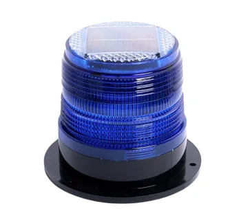 LED Solar Magnetic Flash Warning Light Night Flashing Lamp Car Truck Roof Beacon Wireless Battery Strobe Emergency Lights