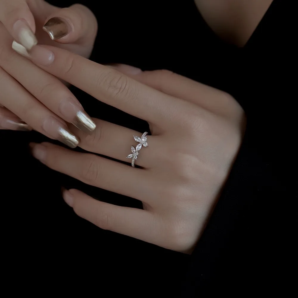 Dylam 925 Sterling Silver Finger Rings Cz Cubic Zirconia Diamond