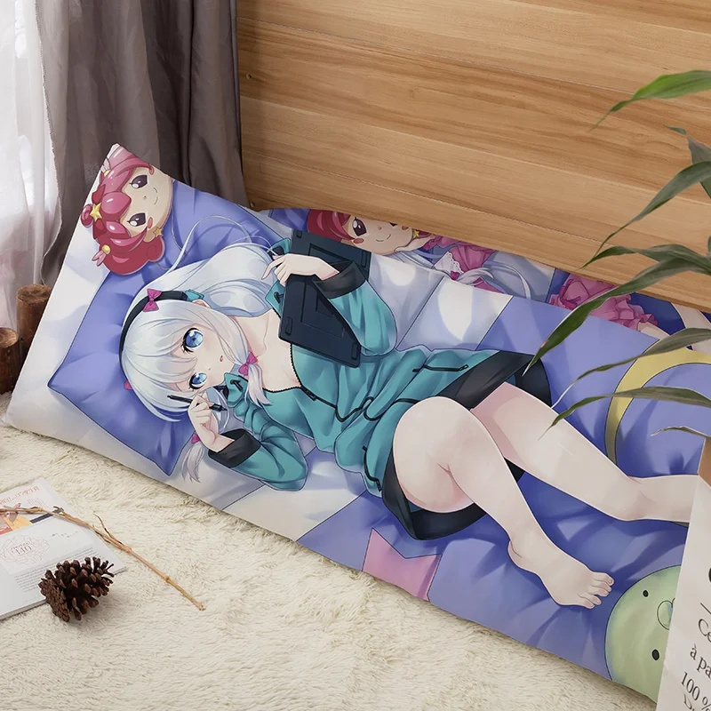 Custom 2 Way Soft Polyester Japanese  Decorative Pillow Case Dakimakura 150*50 cm Custom  Anime Body Pillow