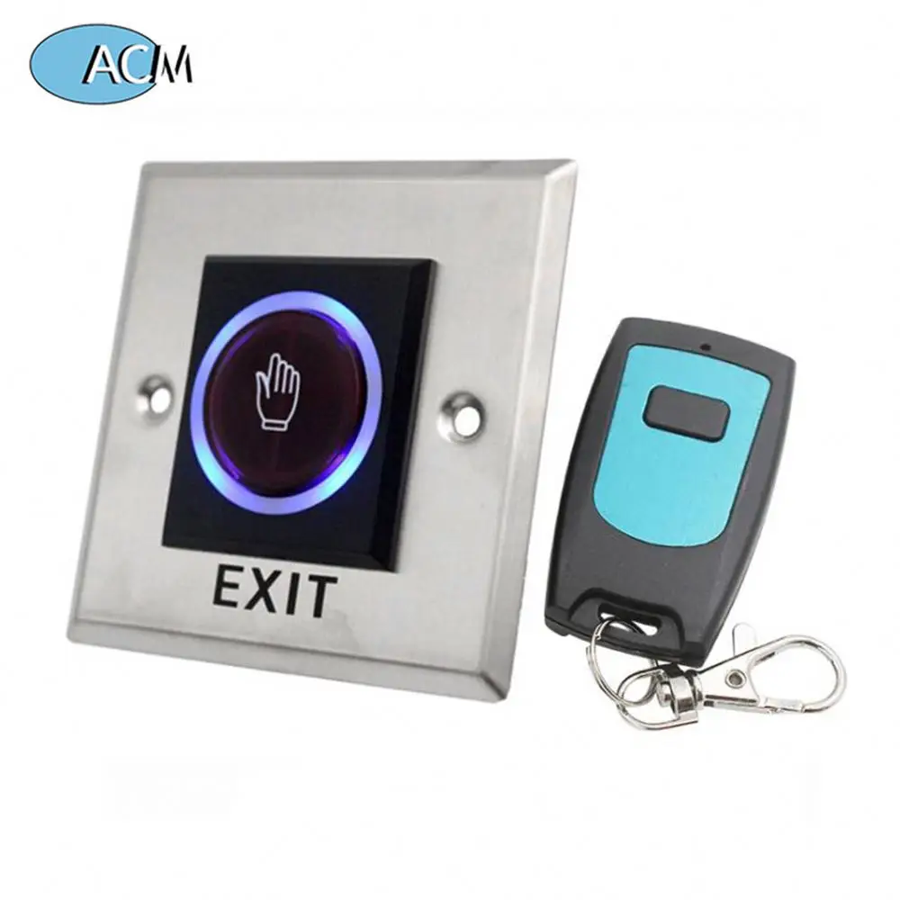IR Door Release Sensor Switch Access No Touch Exit Button with Remote Control