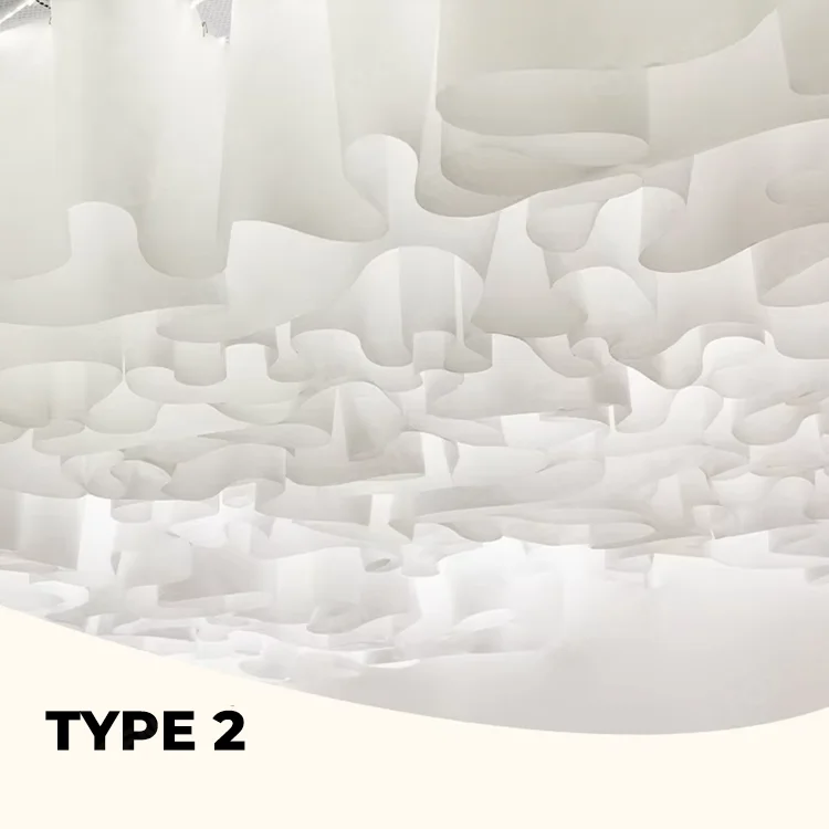 French Textured Paper Modern Style Drop Cloth Ceiling Fabric Drop a Grade Ceilingfor Hotel Shop factory