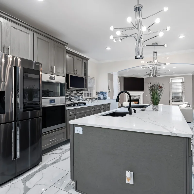 Modern Modular Kitchen Cabinets with Sink Ready-Made Complete Kitchen ...