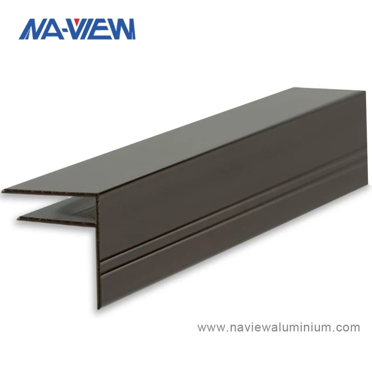 6000 Series Aluminium F Section Channel Extrusion Profile Glazing Bars Customizable Cutting Bending Welding Punching Services