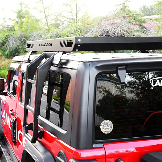 Custom Stainless Steel Top Roof Cargo Carrier Black Powder Coating Roof