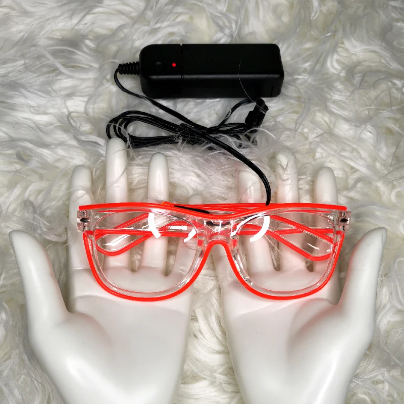 Новинка подарок мигающие очки светодиодные с электропроводом светящиеся аксессуары для вечеринок