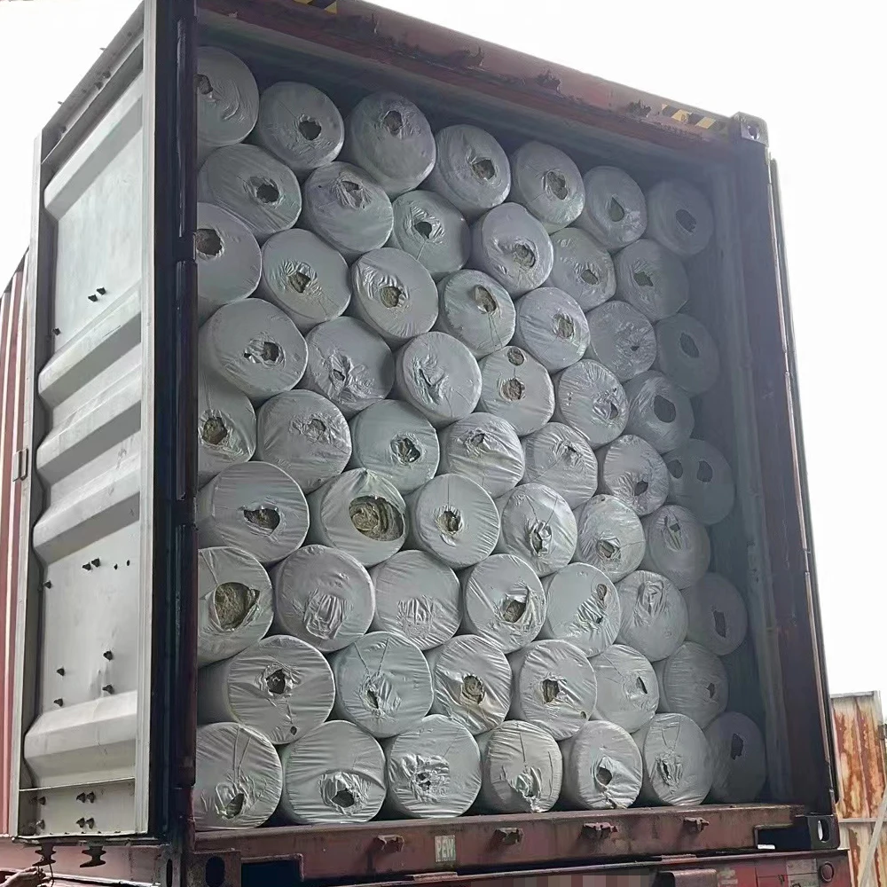 Cheap Price Thermal Insulation 60kg/m3 80kg/m3 100kg/m3  50mm 75mm 100mm Mineral Wool Rock Wool Insulation Blanket Felt Roll