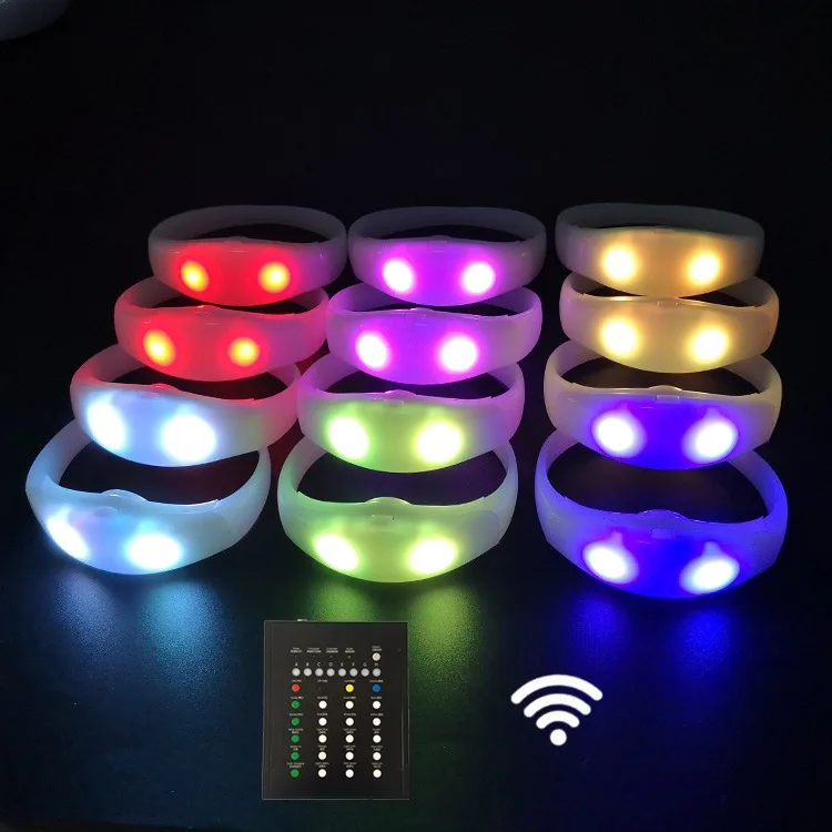 Software Control LED Wrist Band Lighting Bracelet Concert Cheering Products Party Supplies Birthday