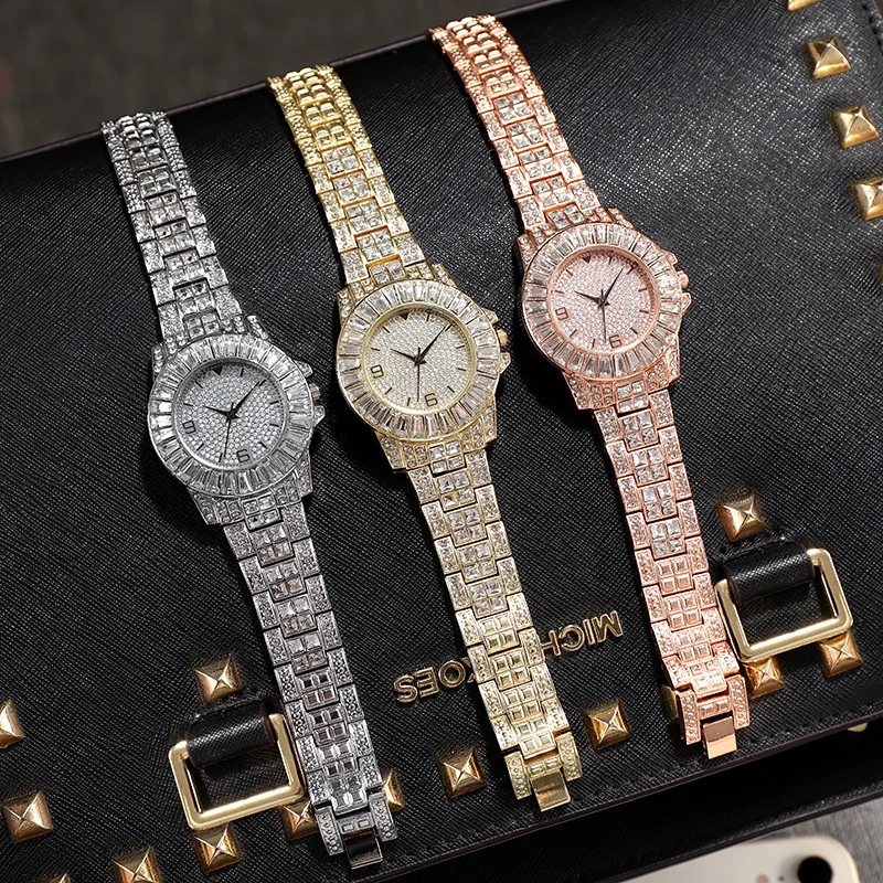 Designer Watches Iced Out Michael Kors Watch Luxury Rose Gold