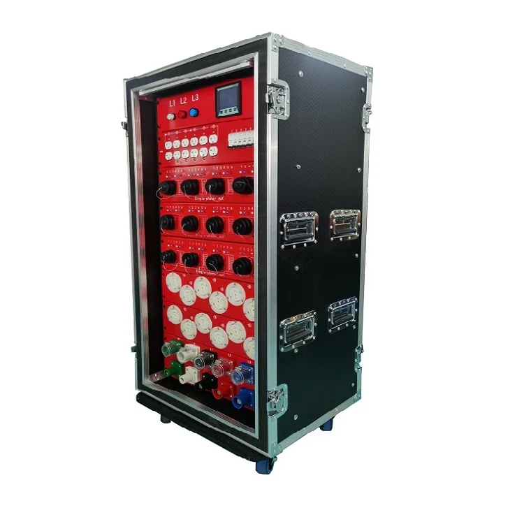 400 Amp Main Power Box Twistlock 3 Phase 208v Camlock Socapex Power Distribution Box