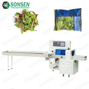 Small Business Automatic Vegetable Pillow Packaging Machine Ideas Film Packaging Fruit and Food Wrapping Machines