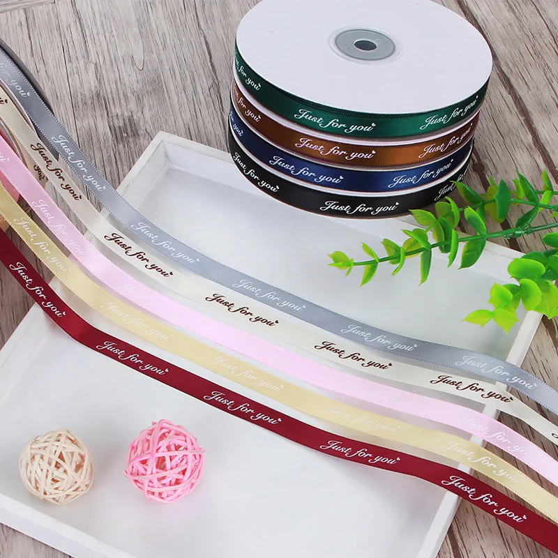 Customized Wholesale Ribbon English Only For You Gift Packing Ribbon Bouquet Decoration 1cm*50y