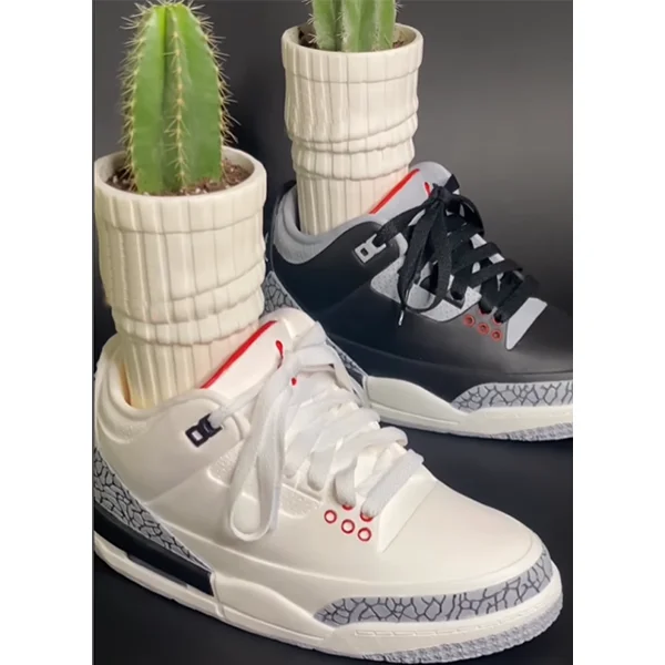 Custom Resin Simulation Of Basketball Shoes Sneaker Planter Flower