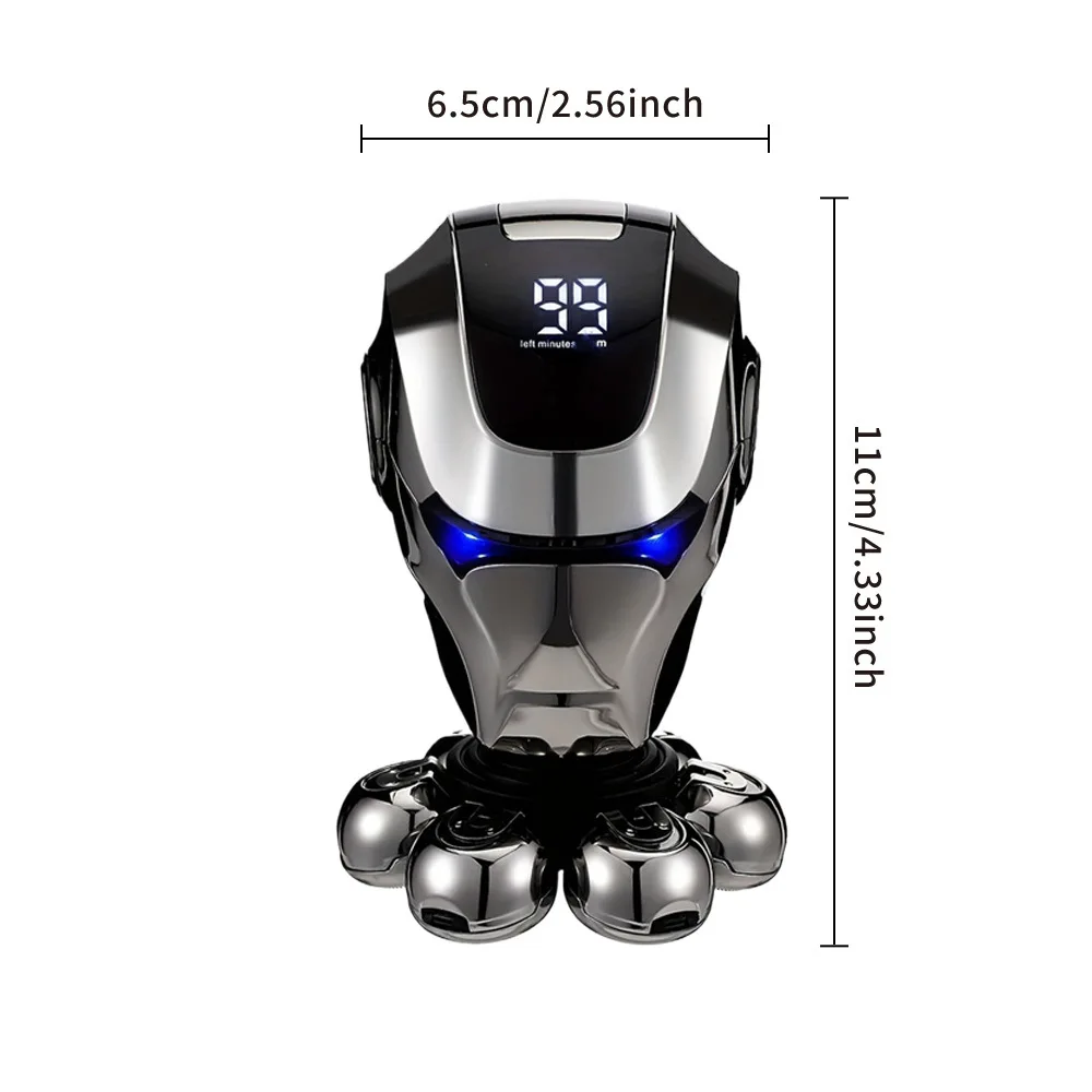 Men's Seven-Blade Multi-Functional Electric Shaver Waterproof USB Power Replacement for Face & Body Household Use manufacture