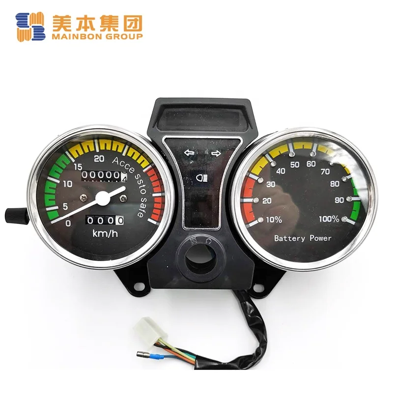 Motorcycle Electric Tricycle Rickshaw Bicycle Speed Meter Instrument Indicator