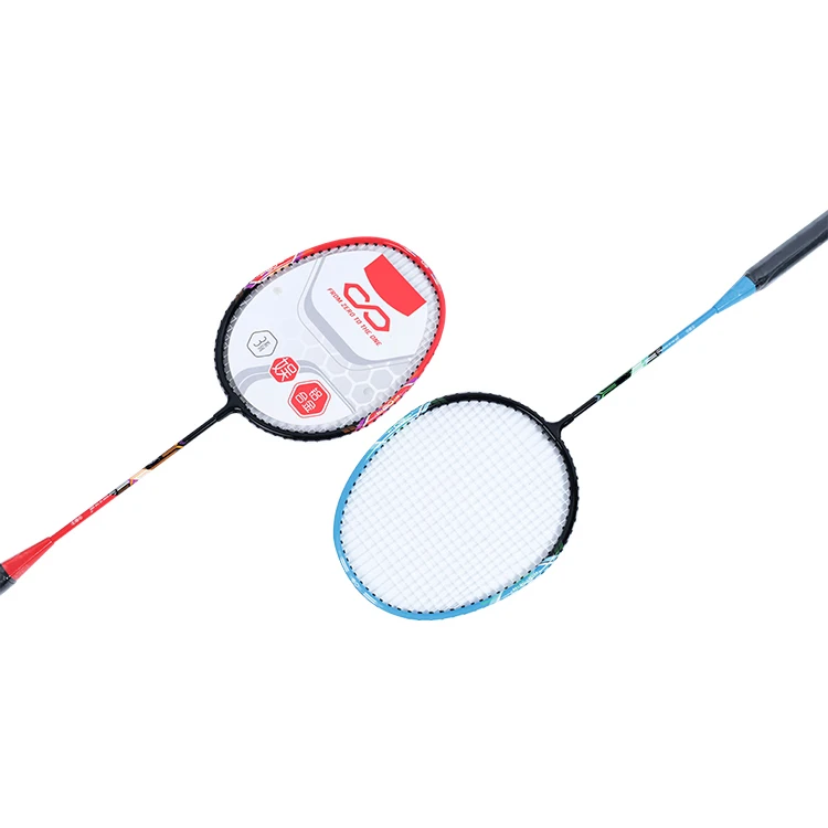 Горячая Распродажа Высокое качество нейлон и стекловолокно бадминтон пользовательский дизайн Алюминиевый сплав ракетка для