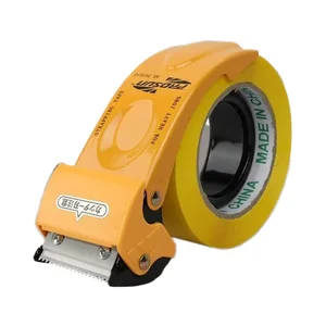 Custom School Supply Stationery Set 5cm Thickened Metal Transparent Tape Dispenser Paper Box Sealer Box Cutter for Better