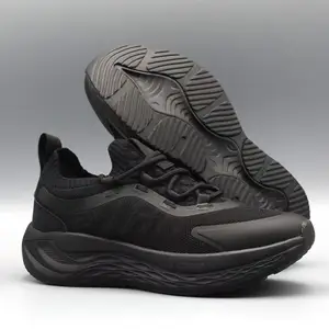New Sports and Leisure Men's Shoes with Breathable Mesh Lightweight Soft Sole Shock-absorbing Thick Sole and Running Shoes