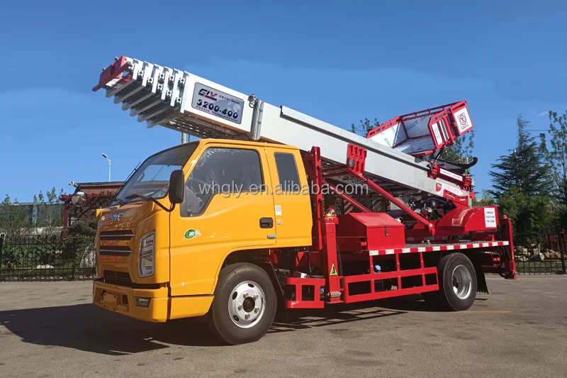 Gaoliya 28m Aluminium Ladder Truck Aerial Ladder Boom Upper Structure ...