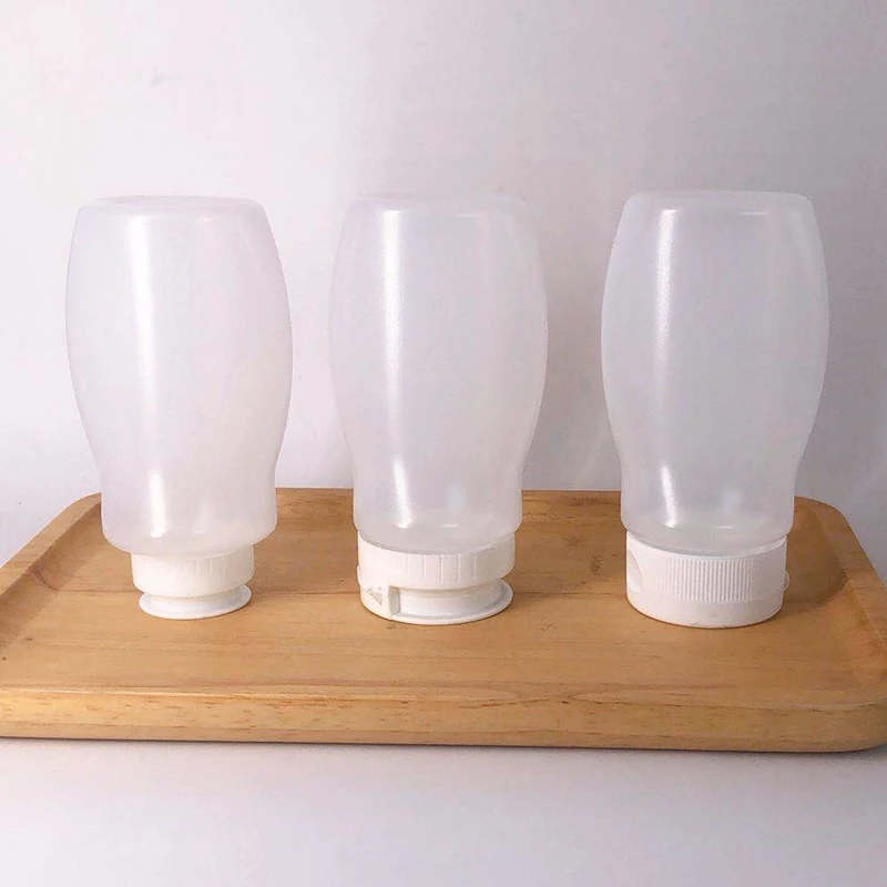 175ml 220ml 250ml 330ml 360ml Fifo Inverted Honey Plastic PE  BBQ Sauce Squeeze Bottle With Flip Cap