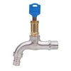 Zinc Alloy White Plate Pointed Spout Faucet 80g 3816