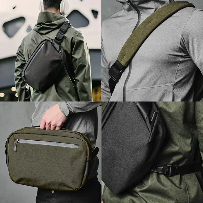 ISO9001 Factory Custom Waterproof XPAC Pouch Chest Bag Fanny Pack Crossbody Sling Bag