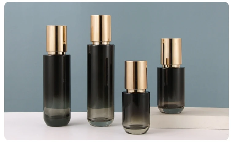 Gradual Black Glass Bottle Skin Toner Lotion Essence Sub Bottled ...