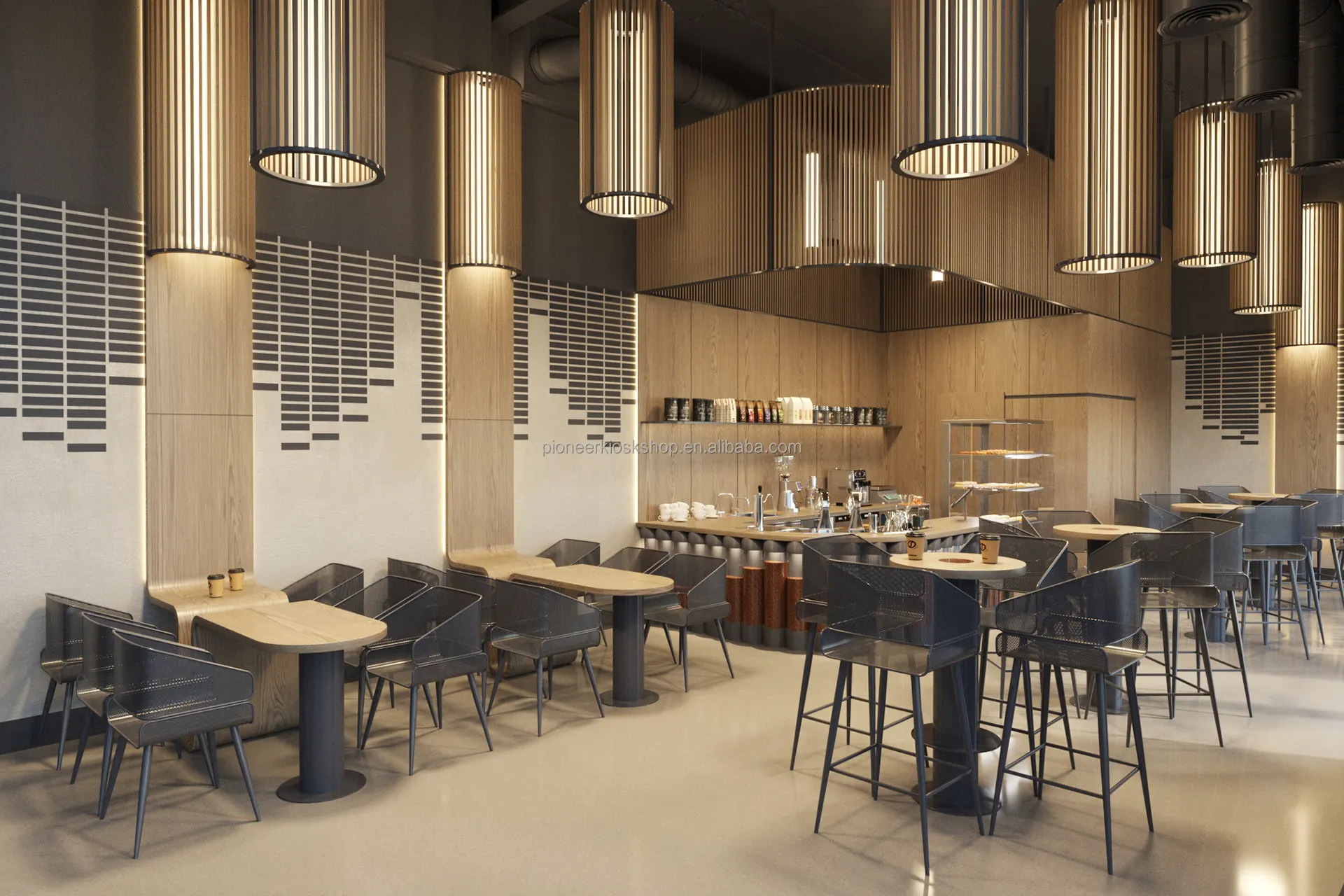 2022 Newest Coffee Shop Interior Design Restaurant Dining Furnitures