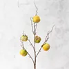 Turquoise green branch