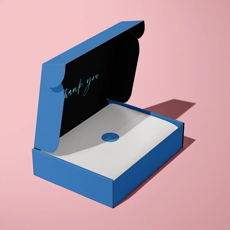 White square Cardboard Custom Wig Packaging Box Rose Gold logo