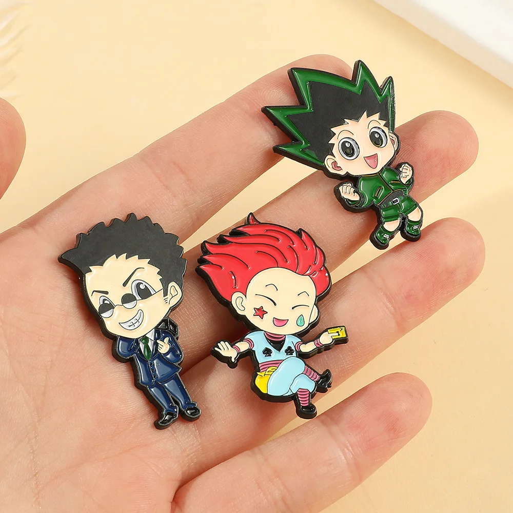 Lot De 7 Badges Hunter X Hunter – 58 Mm – Pin's Anime En Alliage – Collection Pour Fans – Broches Décoratives