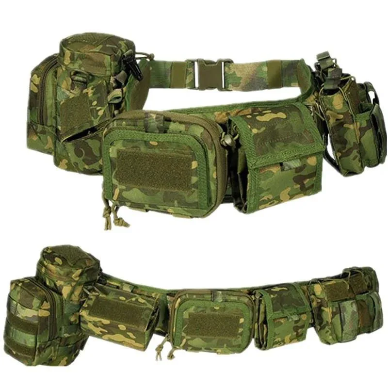 Premium Universal Hunting Gadget Pouch Multifunctional Waist Bag Adjustable Padded Duty Belt Tactical Utility with Holster