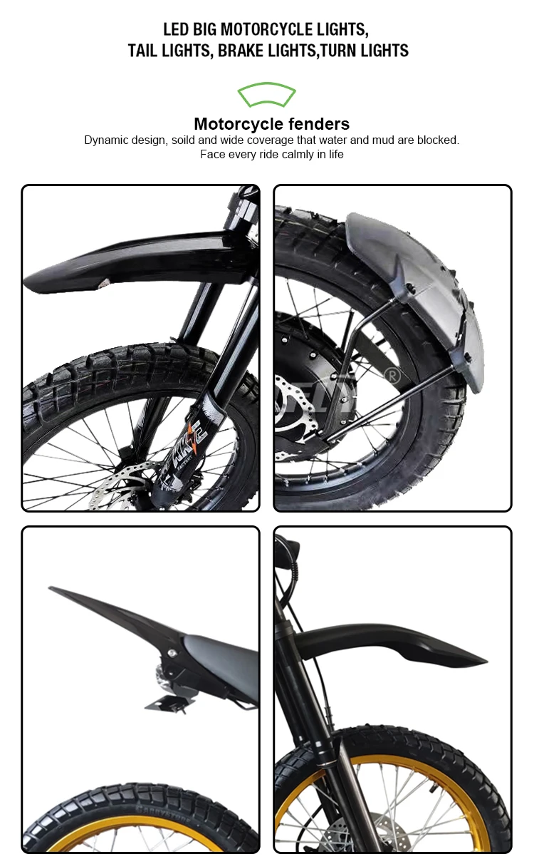 Moto électrique Coolfly Stealth Bomber 72V 12000W - 50AH, 110 Km/h - Neuf - Assistance Pédalier