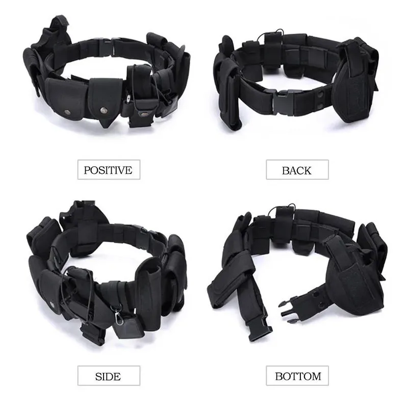 Lightweight Tactical Flashlight Pouch Sets Multifunctional Utility Kit Belt Duty Belt Security Duty Belts With Tool Pouches
