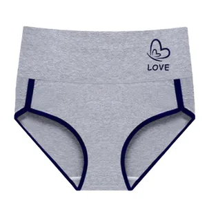 Hot Selling 5-Piece Sets French Spliced Triangle Pants Printed Sports Women'S Underwear Elastic Waist Wholesale Sets