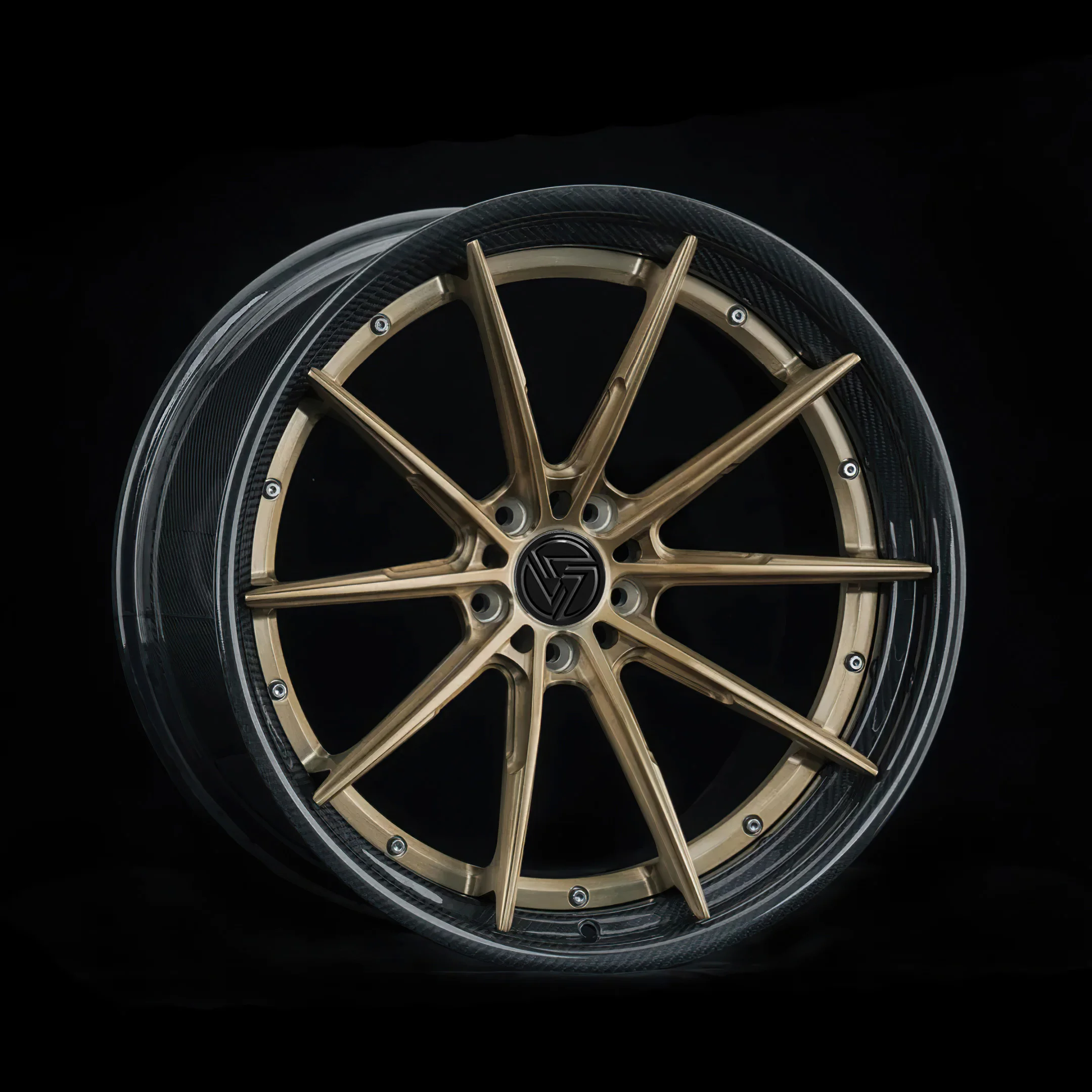 XINLAI 2-Piece Carbon Fiber Wheel 5x120 5x112 5x114.3 Custom Forged Wheels 18 19 20 21 22 23 24 Inch Rim Racing Car Wheel - Image 2