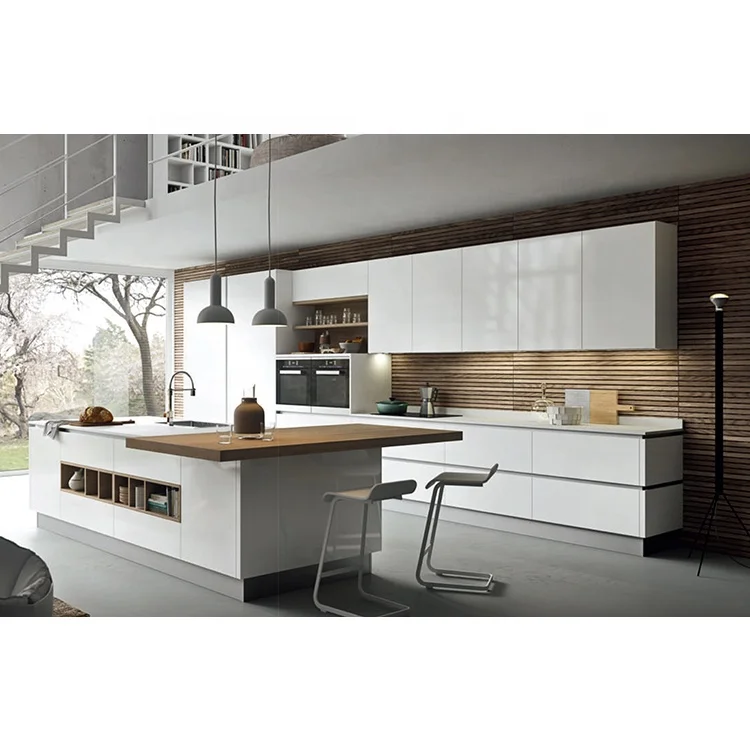 KELEN 2025 White Kitchen Cabinet Design - Modern & Modular