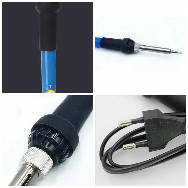 5-in-1 220V 60W Electric Soldering Iron Station Adjustable Temperature with 5 New Tips Internal Heating Repair Tool