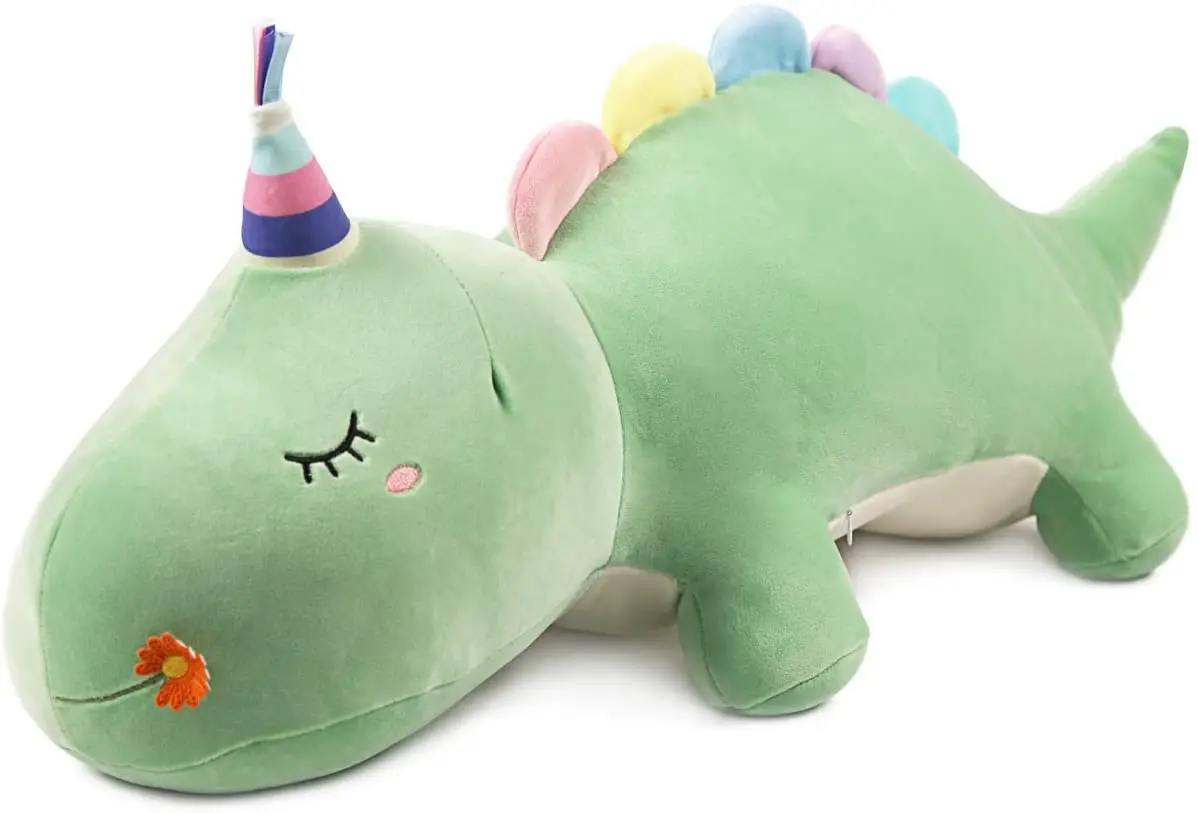 giant stuffed dinosaur pillow