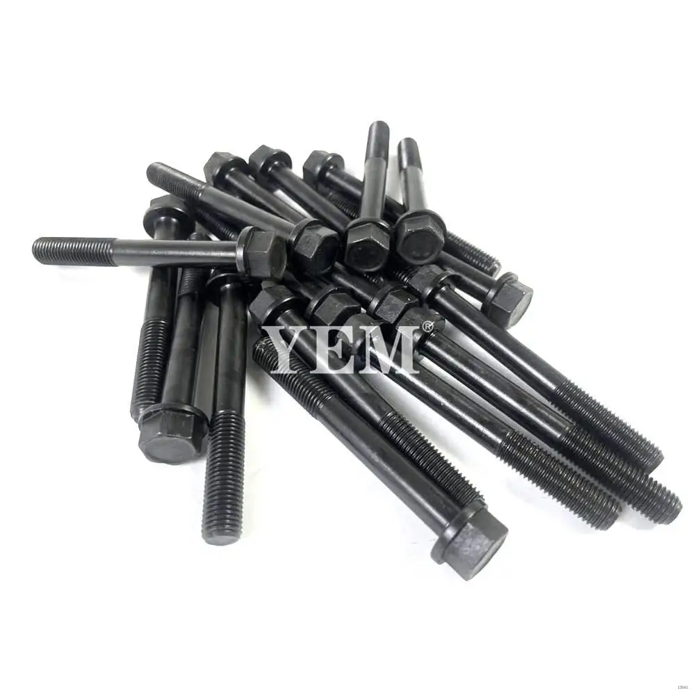 For Kubota V1505 18PCS Cylinder Head Screw Engine Spare Parts