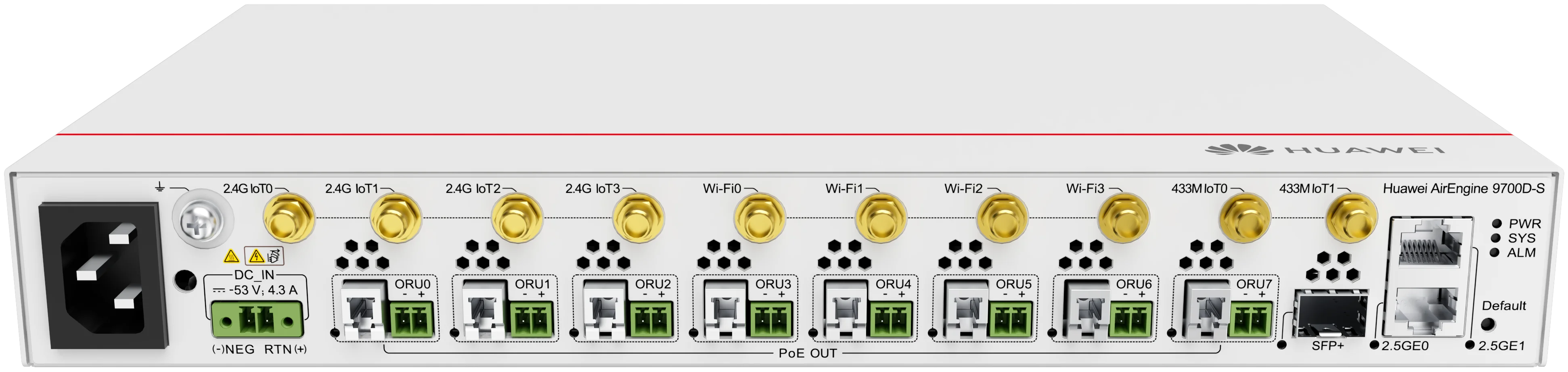 Huaweis AirEngine 9700D-S Wi-Fi 6 POE 10.75 Gbps Dual RF ORU Intranet ...