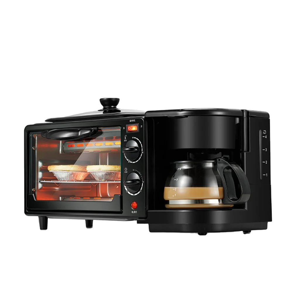 Tostadora Multifunción,Centro De Desayuno Con Plancha Para Horno Tostador Y  Cafetera Negra - Buy El Desayuno De,El Desayuno De Tostadora,Multipropósito  El Desayuno Product on Alibaba.com