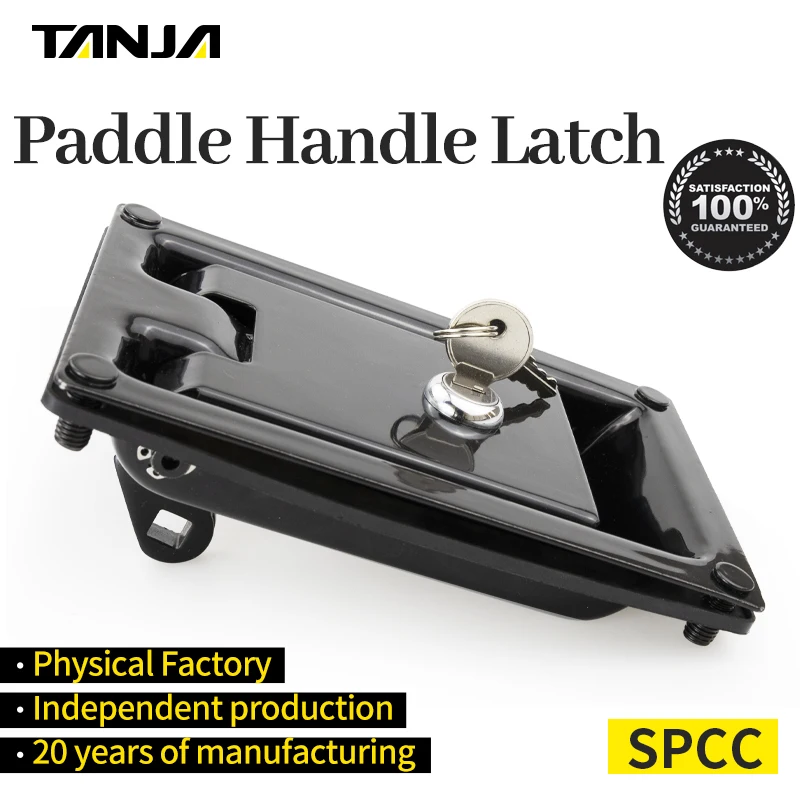 Whole Toolbox Locks Zinc Alloy Paddle Handle Latch for Engineering Vehicles Marine Door Lock Refrigerator Flush Recessed Lock