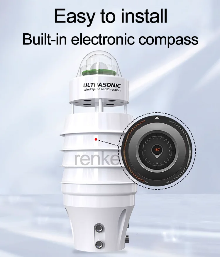 New Design 7-in-1 High Precision Intelligent Remote Digital Ultrasonic Weather Station