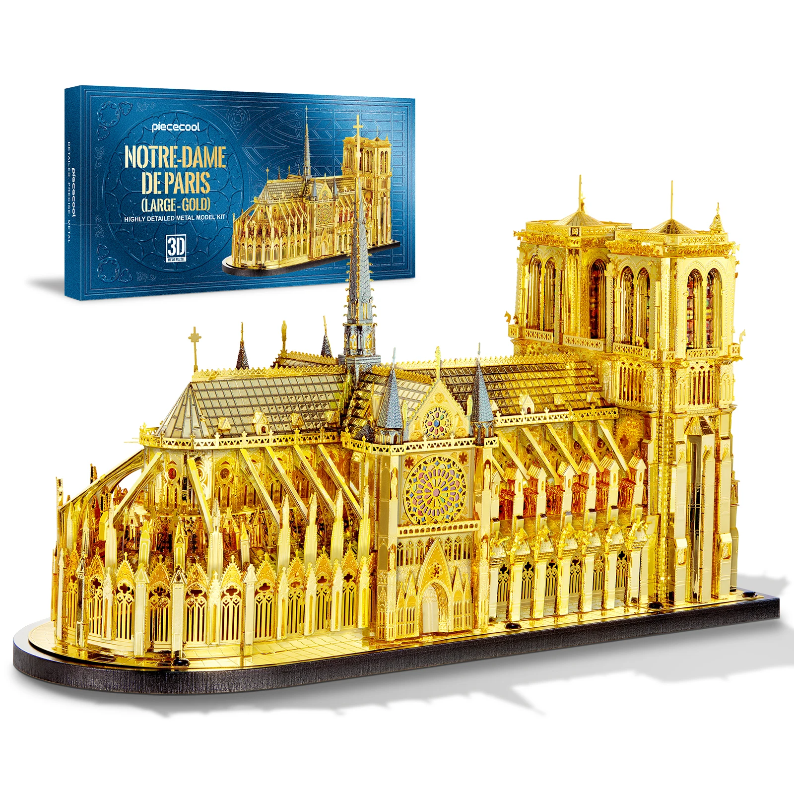 Piececool Metal Puzzle - 3D Stainless Steel Notre Dame Model